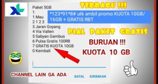 Cara Dapat Kuota Gratis XL