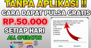 Cara Mendapatkan Pulsa Gratis Tanpa Aplikasi