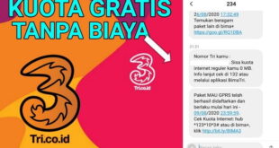 Cara Dapat Kuota Gratis 3