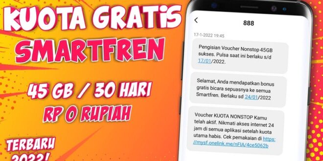 Cara Mendapatkan Kuota Gratis Smartfren