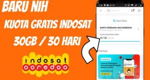 Cara Mendapat Kuota Gratis Indosat