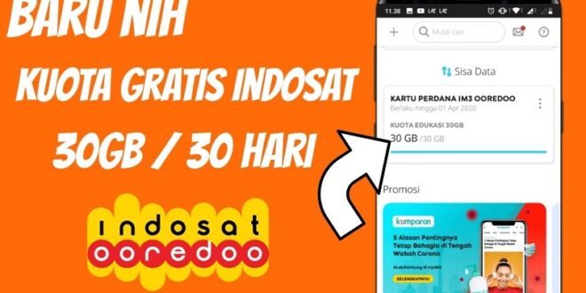 Cara Mendapat Kuota Gratis Indosat