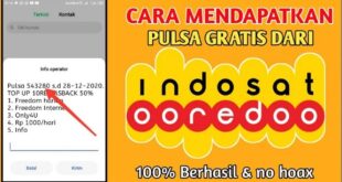 Cara Mendapatkan Pulsa Gratis Indosat