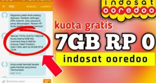 Cara Mendapatkan Kuota Gratis Indosat