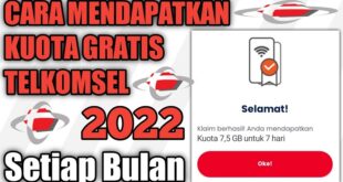 Cara Dapat Kuota Gratis Telkomsel